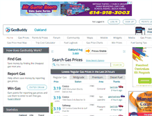 Tablet Screenshot of oaklandgasprices.com